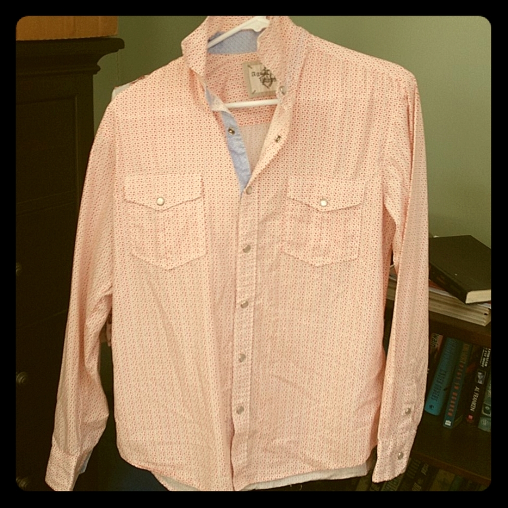 Age of Wisdom pearl snap shirt EUC S